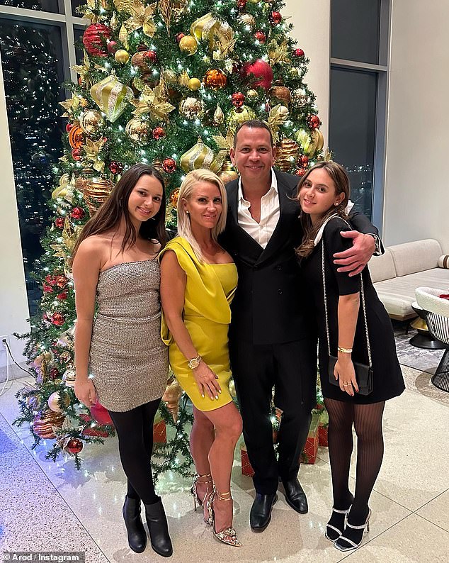 Instagram official: Alex's date night comes after he shared a sweet snap with Jaclyn and her daughters Natasha, 17, and Ella, 14