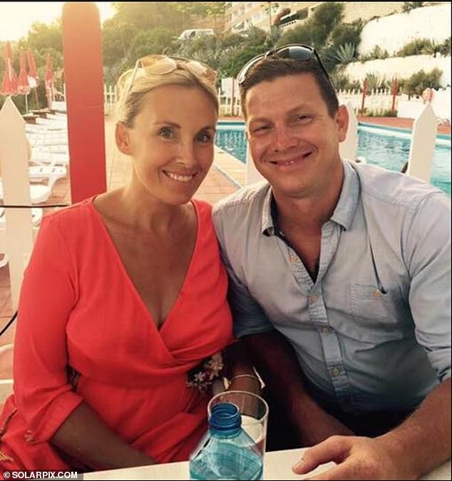 Laura Holmes Cameron pictured with her husband Stuart Holmes