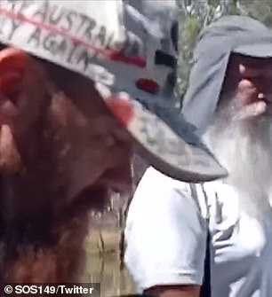 The Unite For White rally in Wodonga drew about 12 people who heard about Martin Luther King and the Egyptian pharaohs.