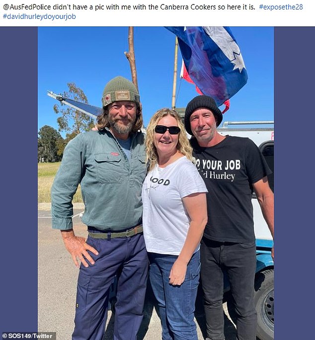 'Angel' Daniel (left) of the anti-pedophile conspiracy meets daily in Canberra to demand the Governor General reveal 'the 28 names that are currently just Parliamentary privilege'