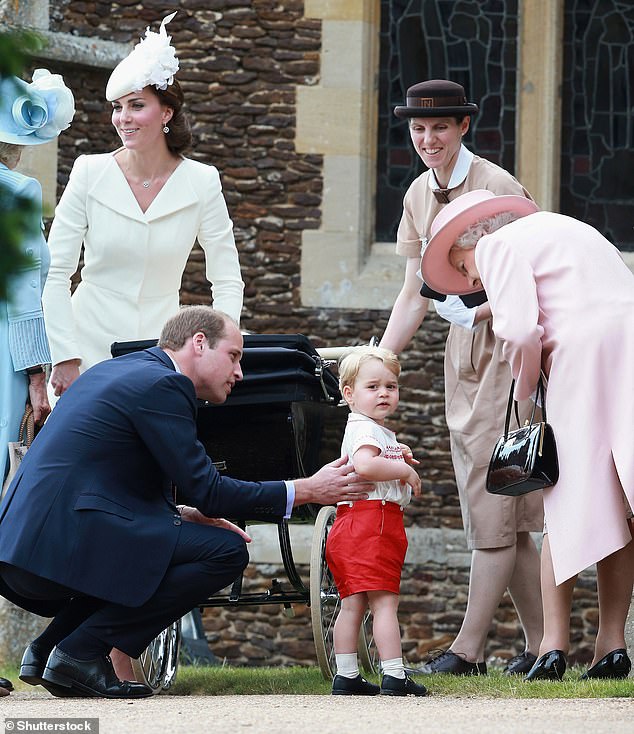 The Prince and Princess of Wales hired Norland's nanny, Maria Barrallo (pictured in 2015), when Prince George was just a few months old.  Norland graduates often wear the institute's traditional beige uniform with a matching tie and fedora.