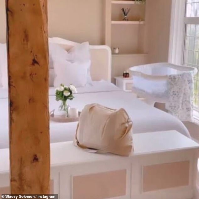 Opinion: The host of Sort Your Life Out, who has won thousands of fans for her cleaning hacks, weighed in on how often bedding should be changed (pictured in Stacey's bedroom)