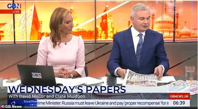 Speaking: But Kim isn't the only one who has spoken out against Holly and Phil, as Eammon Holmes also slammed his former co-hosts during the GB news on Wednesday.