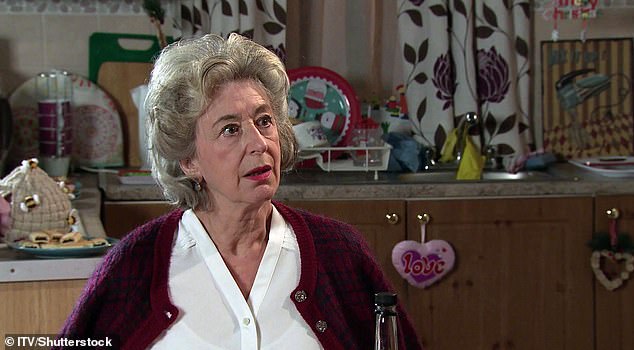 Short break: An ITV and Coronation Street representative told MailOnline that Maureen will not be leaving the show, but instead is taking a short four-week break for production, which begins on May 23.  In Corrie's photo