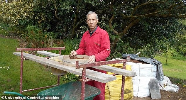 Remains belonging to 'Britain's oldest northerner' were found by local archaeologist Martin Stables (pictured)