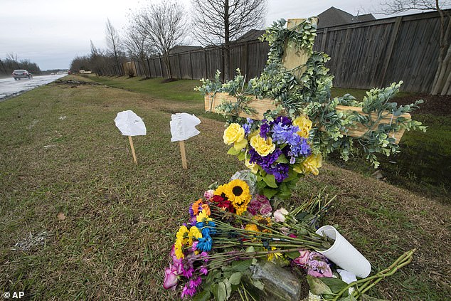 A memorial for the 'incredible young woman' who had 'unlimited potential' has been created by her friends on the road where she died.