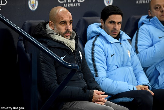 Guardiola said Arteta was not used to celebrating City's goals against Arsenal in their time together.