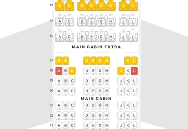 On www.seatguru.com, seats that put the traveler at a disadvantage in some way are marked in red