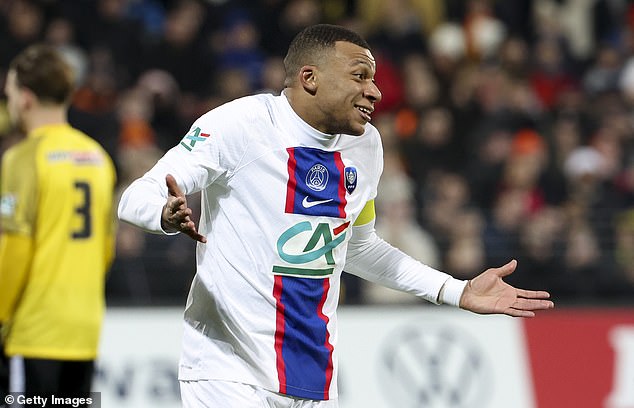 Instead, superstar Kylian Mbappe was given the armband in a Coupe de France match on Monday.