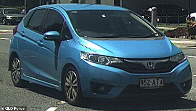 Police sent out a public message earlier in the week for anyone with information on this blue Honda Jazz.