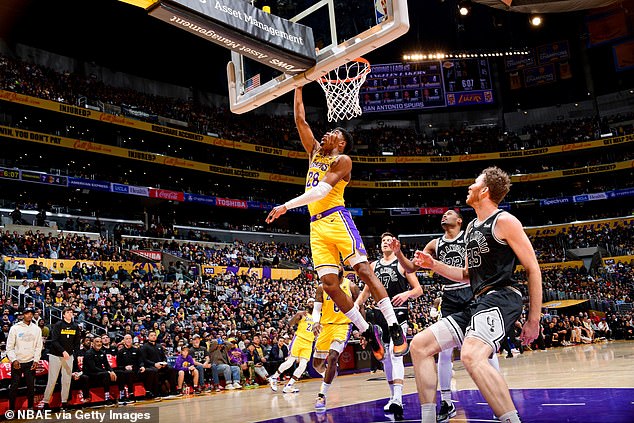 Hachimura made an instant impact for LA, scoring 12 points in a win over the San Antonio Spurs.