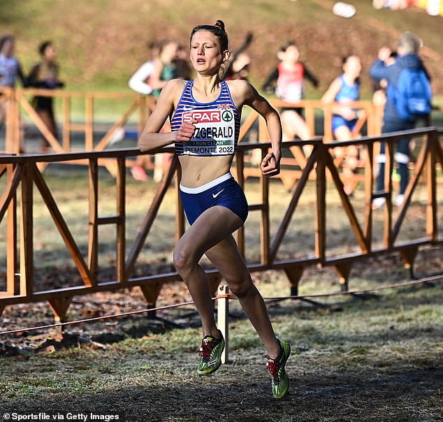 The A-level student from Devon is one of Britain's rising stars, having broken the 3,000m under-17 record in Belfast last year.  Here he competes in the European Cross Country Championships in Italy in December, after taking a 20-hour train ride.