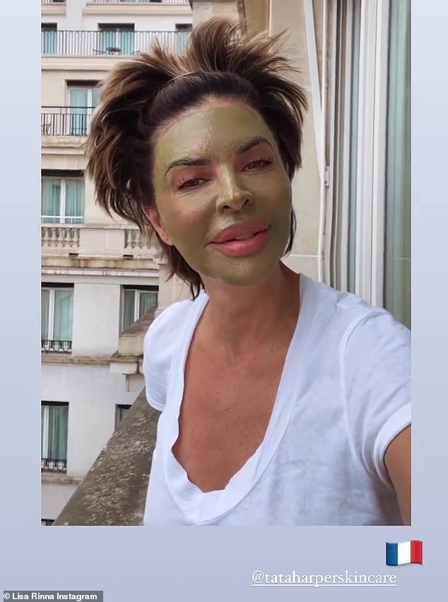 It Ain't Easy Being Green: The RHOBH Star Shared A Cheerful Video While Wearing A Rejuvenating Face Mask