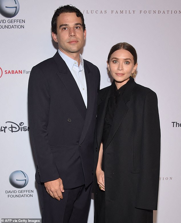 Just married: Elizabeth's older sister, Ashley Olsen, 36, recently married her longtime love, Louis Eisner, in a secret ceremony on December 28;  seen at the YES 20th Anniversary Gala in 2021