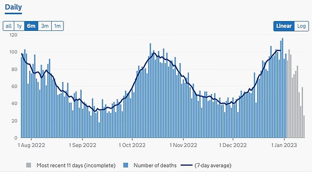 COVID DEATHS IN ENGLAND OVER THE PAST SIX MONTHS: The UKHSA claimed the gap between the two tallies has been steadily growing over the past year. It added the new method was a more 'reliable indicator' of the true situation 'at this stage in the pandemic'