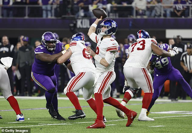 In the end it was a day for the New York Giants, not the Vikings, as they won the game 31-24.