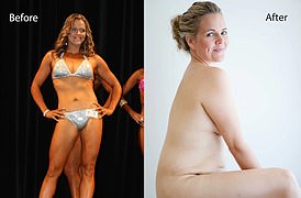 Former bodybuilder Taryn Brumfitt regularly walks around her house naked