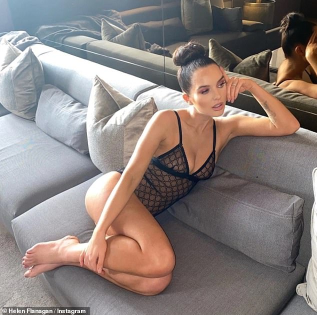 Sultry: The actress previously shared photos of herself in lingerie on her Instagram and revealed that she was 'big and busty' before having children