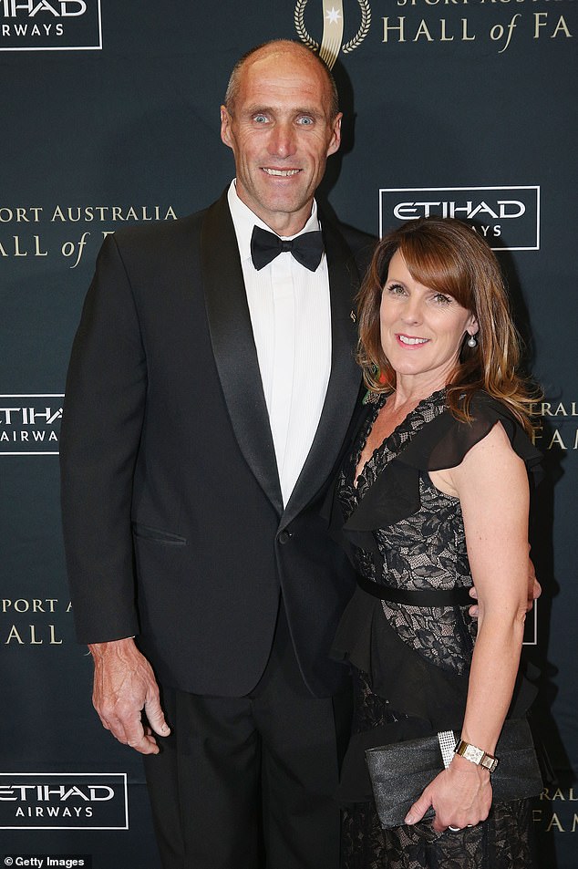 The former St. Kilda and Swans great shares a home with his wife Vicki in Bogangar, south of Kingscliff Pictured: The Lockett's on the red carpet in 2017