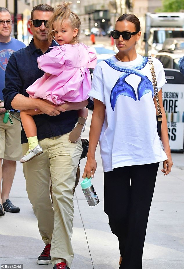 Younger Daughter: The in-demand model has a five-year-old daughter, Lea De Seine, with ex-boyfriend Bradley Cooper, who are pictured together in June 2021 in New York City.