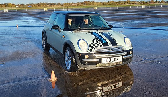 Supervised: Skid pan training is designed to give drivers of all ages more confidence in wet, muddy and icy conditions