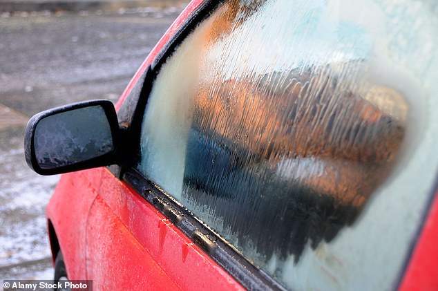 See clearly: more than a third of motorists spend an average of between five and seven minutes de-icing their windscreen