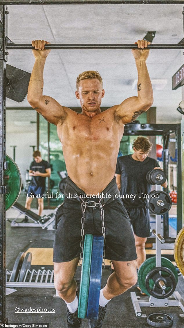 Outside of the pool, he's working on his strength with 90-minute weight-lifting sessions three times a week.