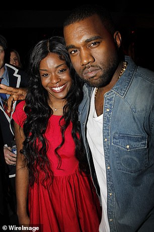 Banks is seen in 2012 with Kanye West.  He strongly condemned the rapper for his recent statements.