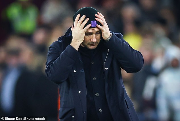 Frank Lampard was sacked by Everton on Monday after a slump of 11 defeats in 14 games.