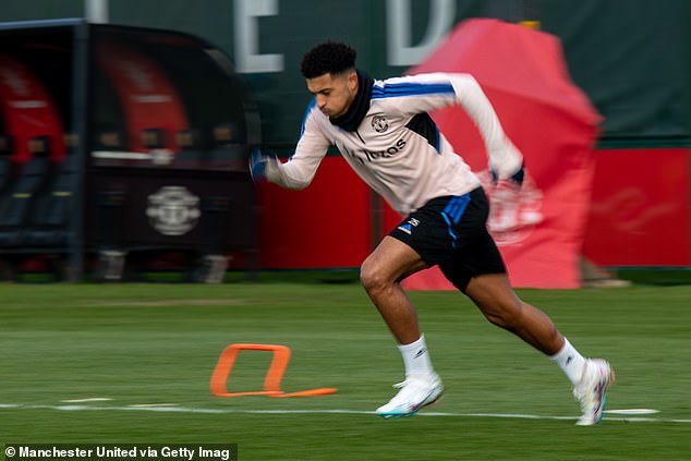 Sancho has been training as a team with Ten Hag now deciding when the winger will appear