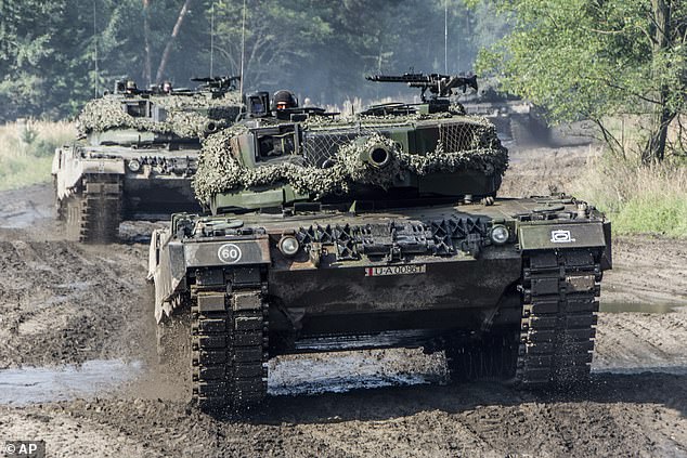 After weeks of hesitation, Germany finally agreed to supply Ukraine with Leopard 2 tanks (pictured)