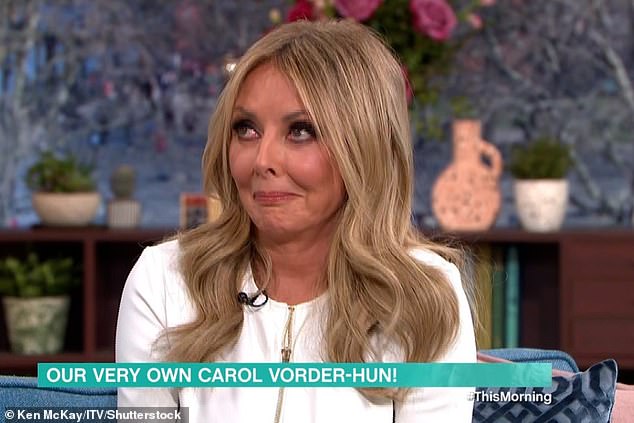 Blushing Carol has been named the 'senior official hun', according to The Daily Telegraph.  She is the highest end of the hun, she is the Queen 