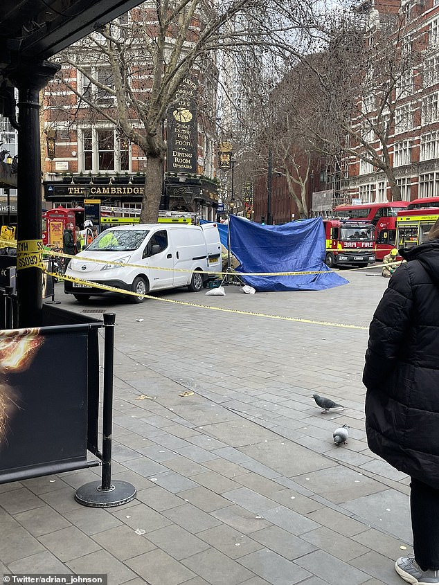 The incident took place near The Palace Theatre, which is where Harry Potter and the Cursed Child is performed.