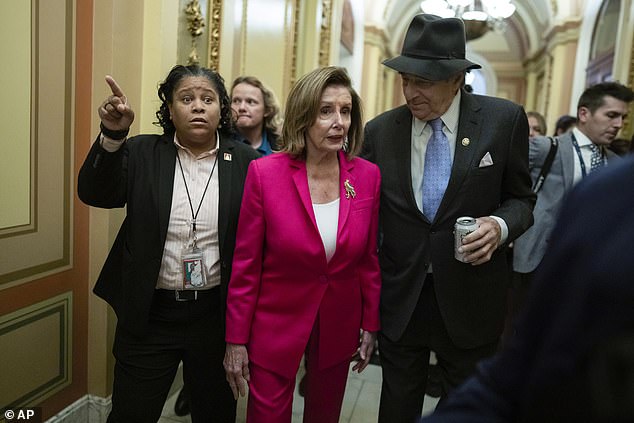 Speaking to reporters on Capitol Hill earlier this week, Pelosi said she would find it 