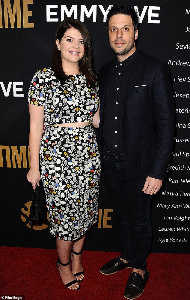 Longtime couple: Casey married her Happy Endings creator husband in a ceremony in Ojai, California in early summer 2014;  pictured 2016