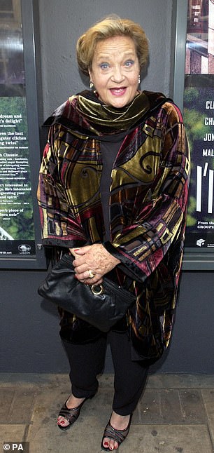 Sylvia Syms arriving for the UK premiere of I'll Sleep When I'm Dead at Screen On The Green in Islington, North London in 2004