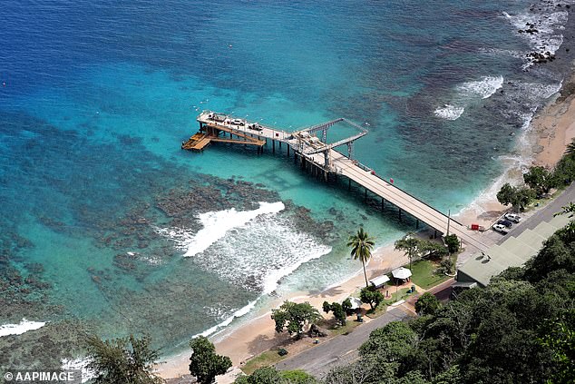 Flying Fish Cove on Christmas Island (pictured) was ranked number nine on the Best Beaches list