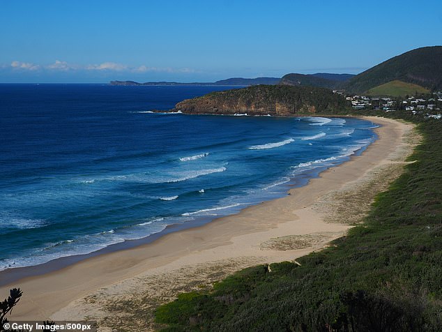 Boomerang Beach (pictured) on the north coast of New South Wales was overtaken for the top spot, coming in at number two