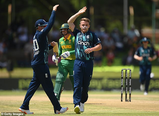 Sam Curran (above) was the England bowlers' choice with figures of 3-35 in his nine overs.