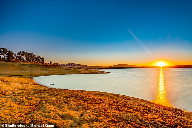 The Cancer Council recommended Australians use other forms of sun protection in addition to sun cream (Lake Hume near Albury in NSW pictured)