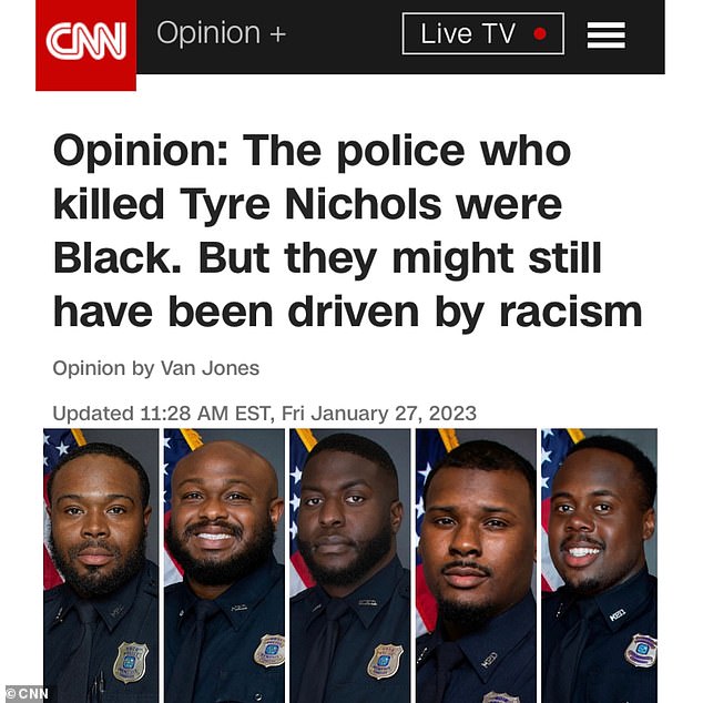 Jones, one of CNN's star liberal commentators, wrote Friday that blacks 