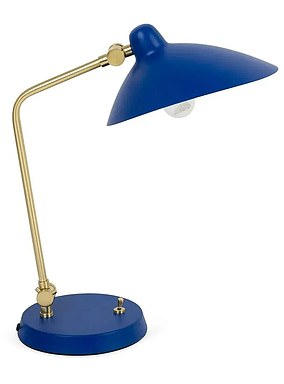 Heal's Milton lamp in blue is 70 per cent off at £38 (heals.com)