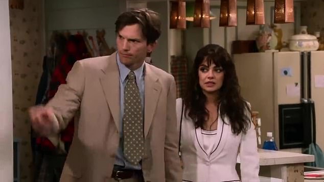 One scene: The couple only appeared in a small part of the first episode, returning to the famous set where they filmed for nearly a decade of their lives.