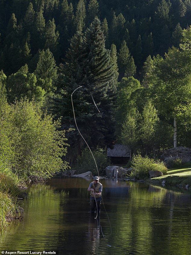 During the warmer months, the long list of activities includes horseback riding, hiking, and fishing.