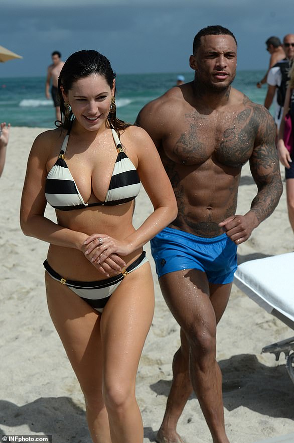 Number four: Gladiator competitor David McIntosh, now 36, and Kelly were together for less than a year before splitting in January 2015 (2014 photo)