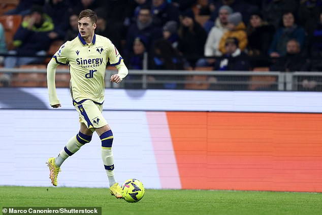 Torino close to signing central midfielder Ivan Ilic from Hellas Verona