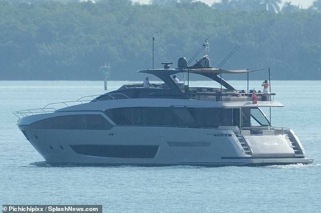 At sea: David named his yacht after the iconic jersey number he wore for six years while playing for Manchester United, while also wearing number seven to England internationals