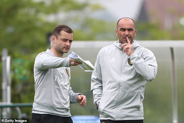 Maloney (left) was an assistant coach to Roberto Martínez (right) during his time at Belgiun