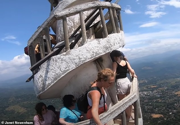 The view from the top of the tower is described as 