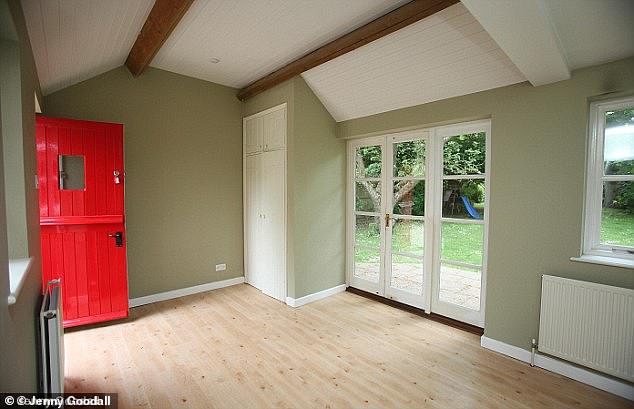 A small room on the side of the building overlooks the back garden where Kate would have played as a child.